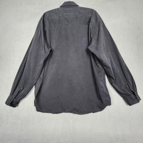 Vintage Harley-Davidson Shirt Mens 2XL Tall Black Button Down Long Sleeve 00s - Picture 2 of 16